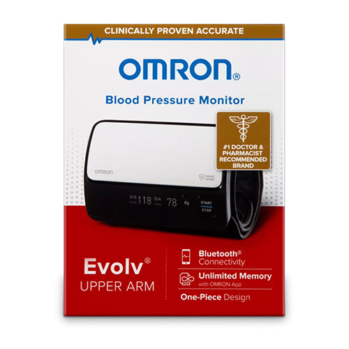 OMRON Evolv Wireless Upper Arm Blood Pressure Monitor - Bluetooth Enabled, Wide-Range Cuff