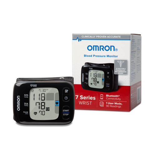 OMRON 7 Series Wrist Blood Pressure Monitor with Bluetooth & Heart Zone Guidance