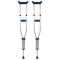 Carex Folding Crutches - Lightweight Aluminum, Adjustable Height, Universal Size Pair