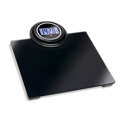 Extendable Digital Bathroom Scale with Wide Platform & Adjustable Display - 550 lb Capacity