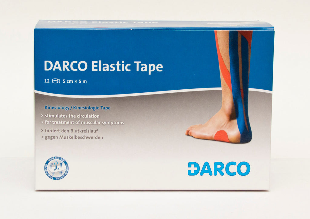 Body Armor Kinesiology Tape - 2 in x 16.5 ft Blue - Elastic Athletic Sports & Injury Support