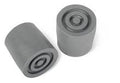 Walker Tips Replacements Gray 1 inch Inside Diameter - Set of 2