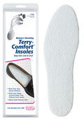 Terrycloth Insoles with Baking Soda for Odor Control - One Size Fits Most Pair