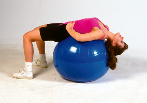 30 inch Red Exercise Ball - 75cm Heavy Duty Stability Ball for Physical Therapy - 600 lb Capacity