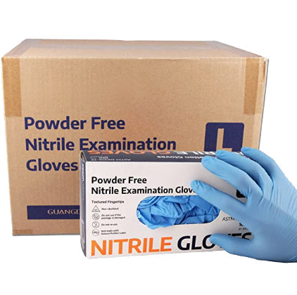 Medical Grade Nitrile Exam Gloves, X-Large, 3 mil, (100/bx) 10 bxs/case