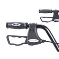 Bariatric Rollator Walker, Oversized Seat, 500 lb Capacity, Red Steel Frame