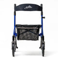 Ascent Euro-Style Rollator - Cobalt Blue - Lightweight 4-Wheel Walker with Adjustable Seat & Backrest