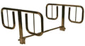 Bariatric Bed Half Rails - T Style - Brown Vein Finish - Pair