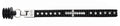 CaneMates Jet & Crystal Fashion Cane Strap - 7/8" Diameter Walking Cane Accessory