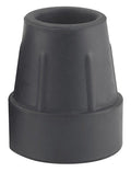 Black Cane Tips - 1 inch Diameter (Pair) - Non-Slip Replacement for Walking Canes