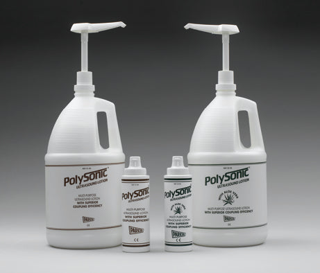 Polysonic Original Ultrasound Lotion - 1 Gallon with Dispenser Bottle - Superior Coupling & Moisturizing Formula