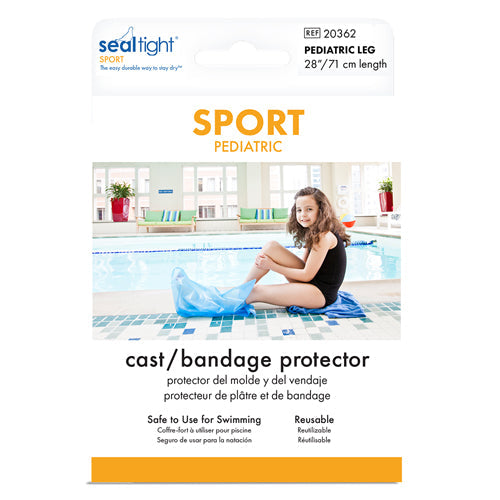 SEAL-TIGHT Sport Pediatric Leg Cast and Bandage Protector - 28 Inch Long