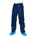 Dark Blue Disposable Scrub Pants - Medium, Case of 50 - Fluid Resistant Physician Scrubs