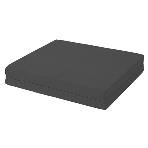 Durable Black Wheelchair Cushion - 18 x 16 x 3 Inch Foam Support