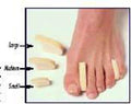 Toe Separator Medium, Soft Foam for Foot Pain Relief - Box of 12