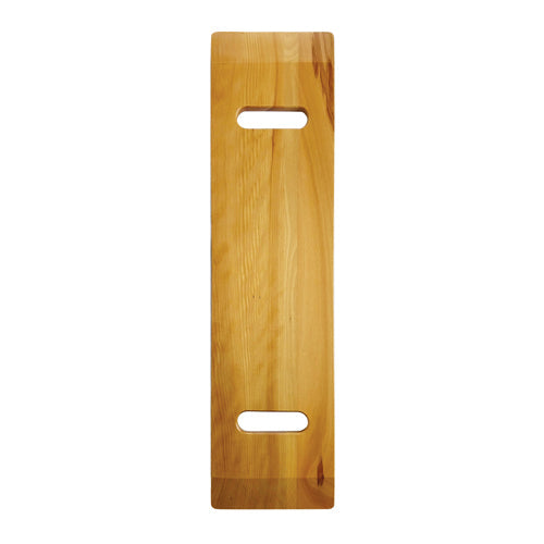 Safe Patient Transfer Board with Hand Cutouts - 8 x 24 Inch Wooden Slide Board