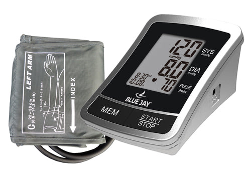 Blue Jay Automatic Blood Pressure Monitor with 120 Memory - 4 AAA