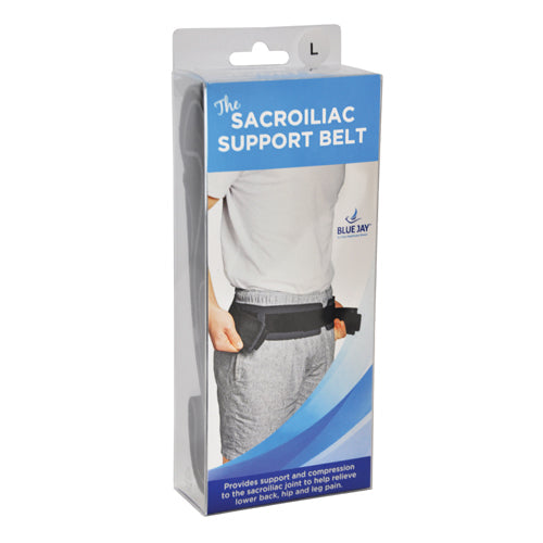 Blue Jay Sacroiliac SI Joint Support Belt - Black, X-Large (46-52 inch) - Hip Pain Relief