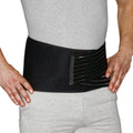 Blue Jay Back Support Brace with Flexible Stays, Adjustable Compression, Universal Fit, Black