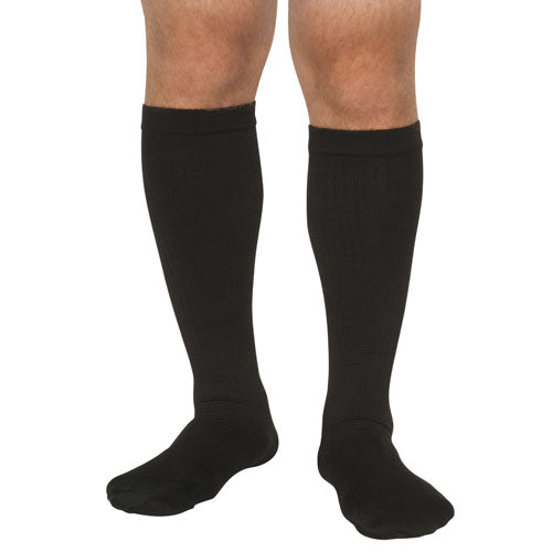 Men's Mild Compression Socks 10-15mmHg - Black Extra Large - Closed Toe