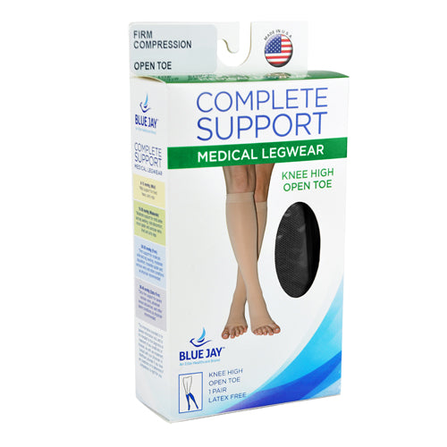 Firm 20-30 mmHg Below Knee Compression Stockings - Black, 3X-Large