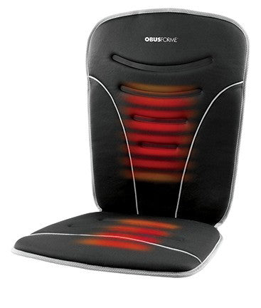 ObusForme Heated Car Seat Cushion for Back & Lumbar Support - 12V Plug-in