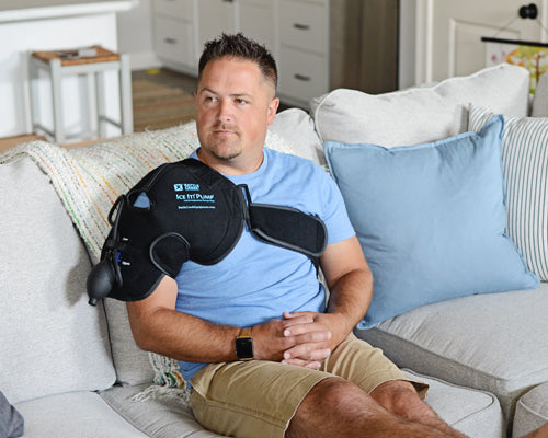 Ice It! Shoulder Cold + Compression Wrap with Pump - Targeted Pain Relief & Recovery