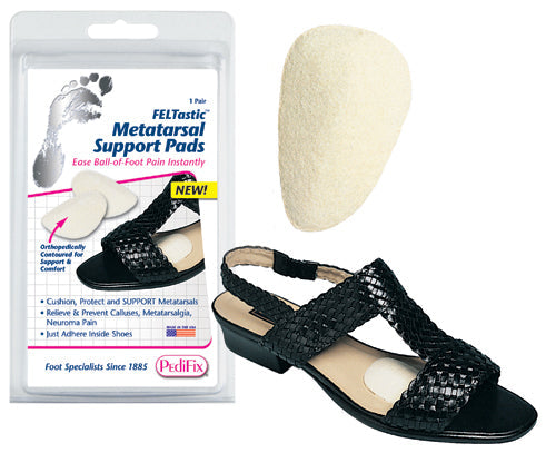 FELTastic Metatarsal Pads Medium - Ball of Foot Pain Relief & Callus Prevention