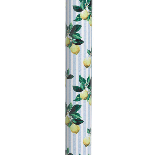 Comfort Grip Aluminum Cane - Lemons Fashion Color, 30"-39" Adjustable Height, 300 lbs Capacity