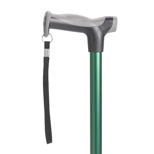 Comfort Grip Aluminum Cane Adjustable 30-39" | 300lb | Forest Green Color