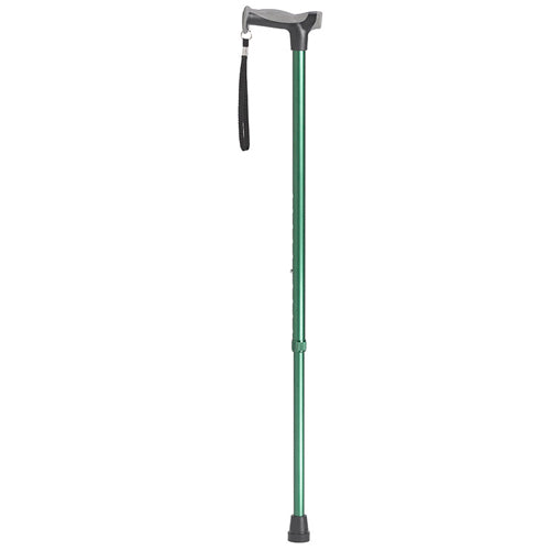 Comfort Grip Aluminum Cane Adjustable 30-39" | 300lb | Forest Green Color