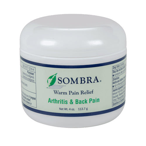 Sombra Warm Pain Relief Jar - Arthritis, Back & Muscle Pain Relief - 4 oz