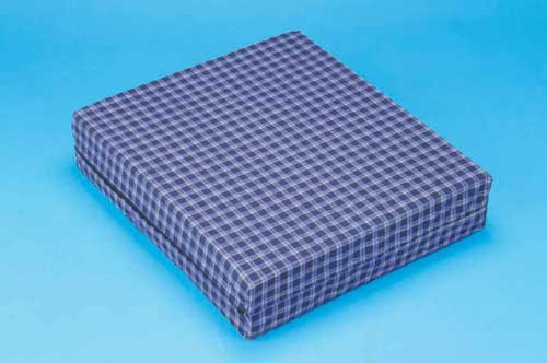 Foam Wheelchair Cushion - Plaid, 17.5 x 19.5 x 2-7/8 Inch - Comfortable & Supportive