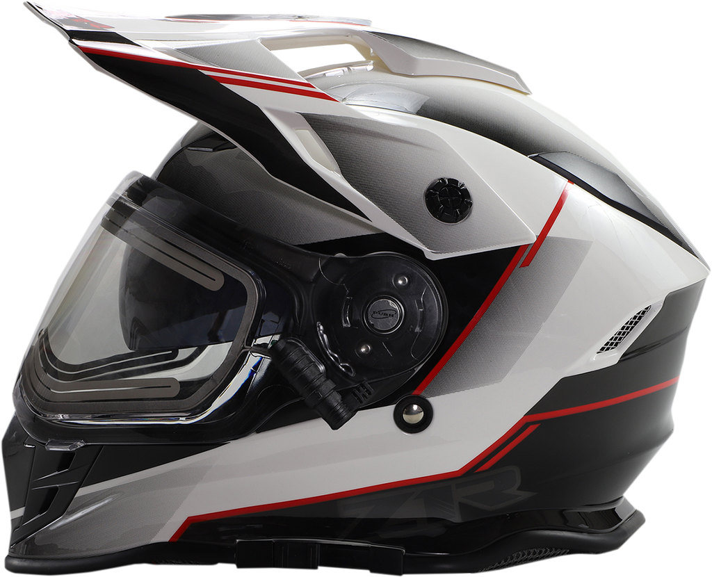 Z1R, Z1R Range Snow Helmet Bladestorm Electric Dual Pane Black/Red/White XS (Part No. 0101-14053)