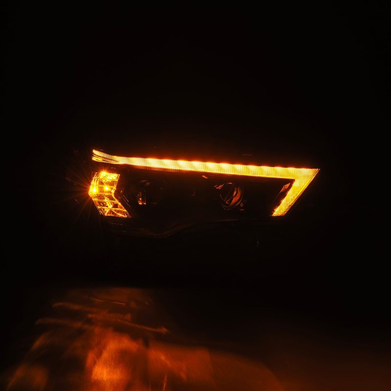 AlphaRex 14-20 Toyota 4Runner LUXX LED Proj Headlights Black w/Activ Light/Seq Signal/DRL 880849 *Discontinued