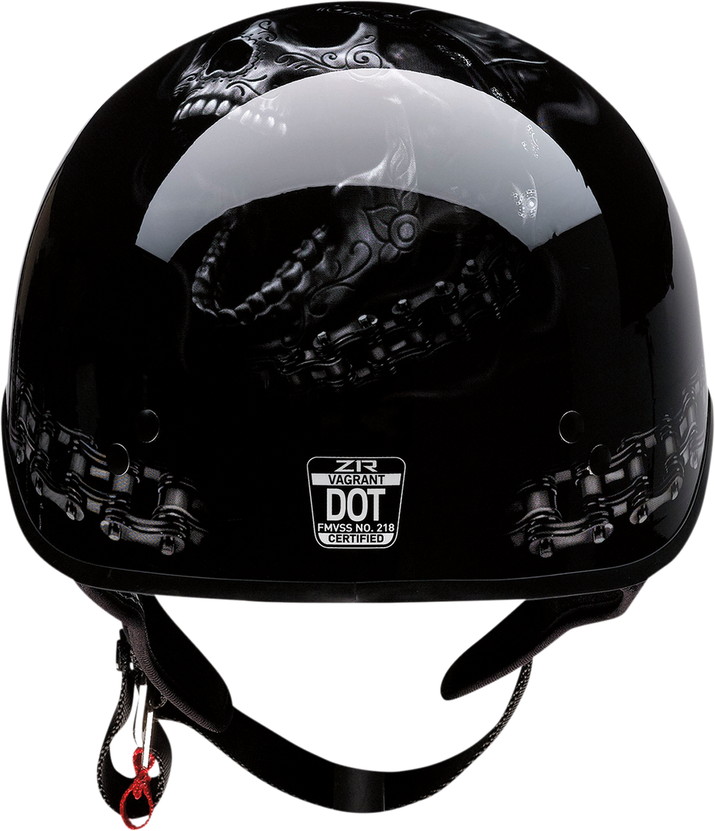 Z1R, Z1R Vagrant Helmet FTW in Black/Gray, Medium (Part No. 0103-1320)