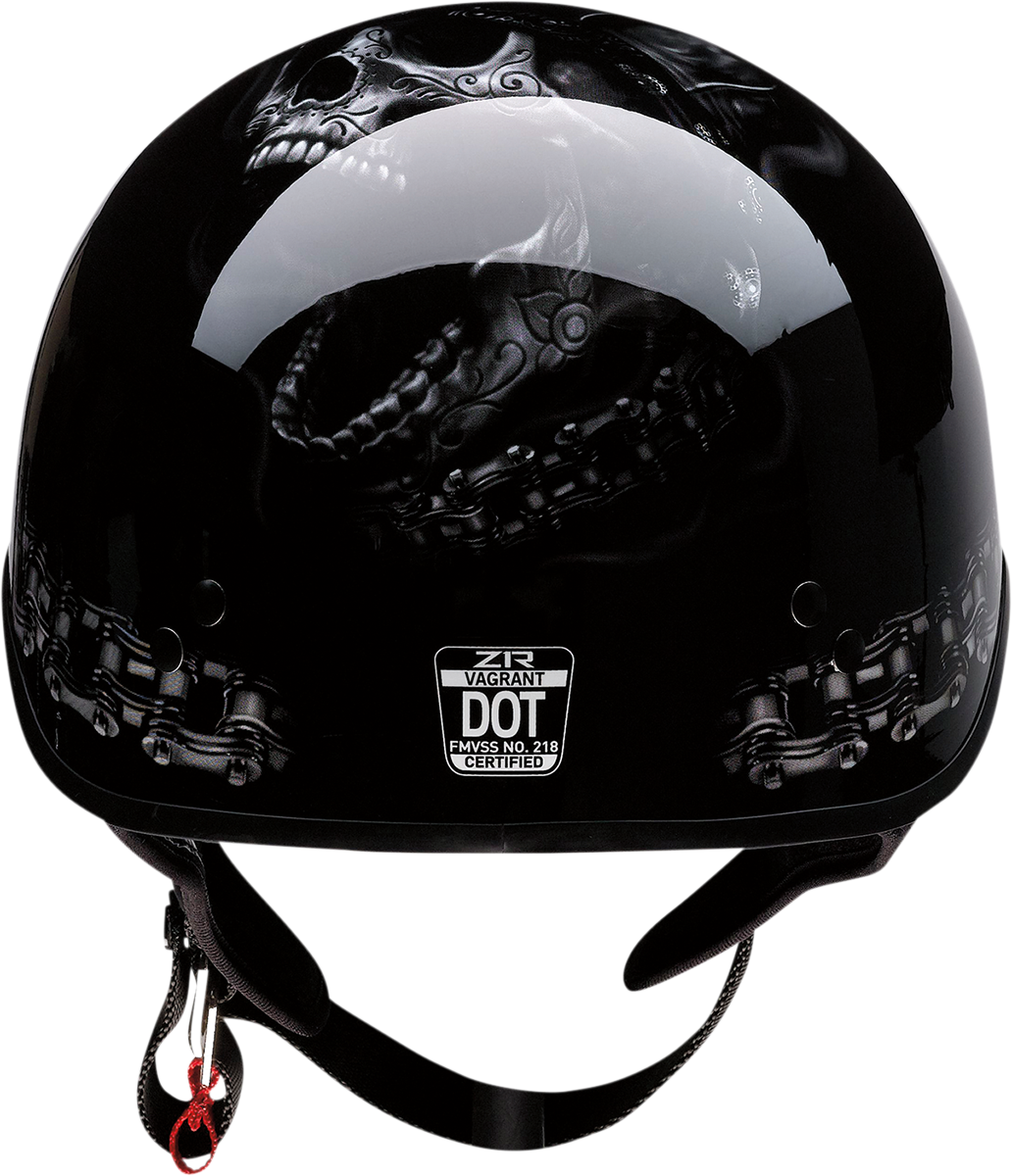 Z1R, Z1R Vagrant Helmet FTW in Black/Gray, Medium (Part No. 0103-1320)