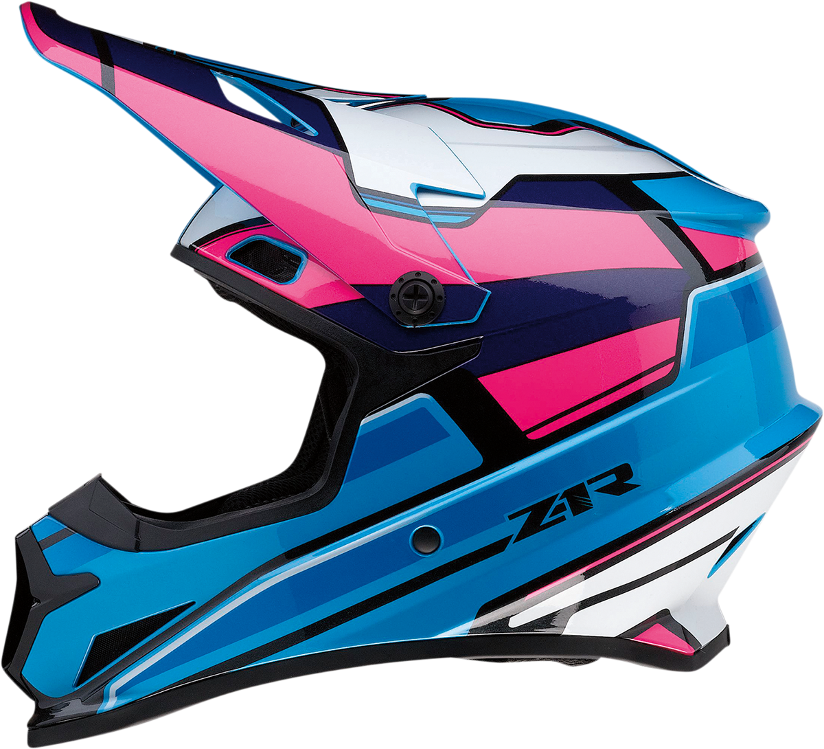 Z1R, Z1R Rise Motorcycle Helmet - Pink/Blue, XL - Part Number 0110-7188
