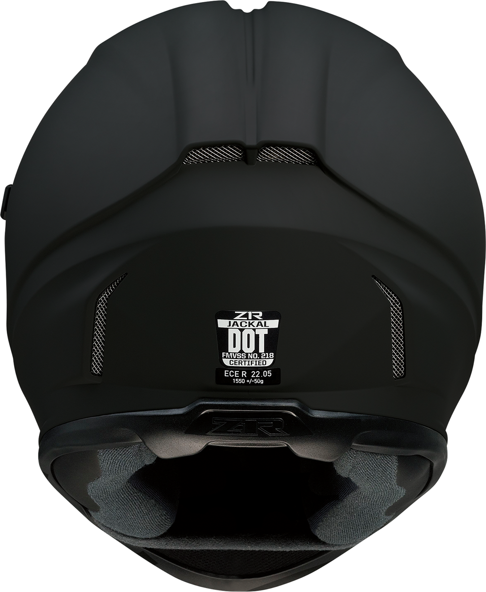 Z1R, Z1R Jackal Helmet Flat Black with Smoke Shield - XL by Z1R Part 0101-13996