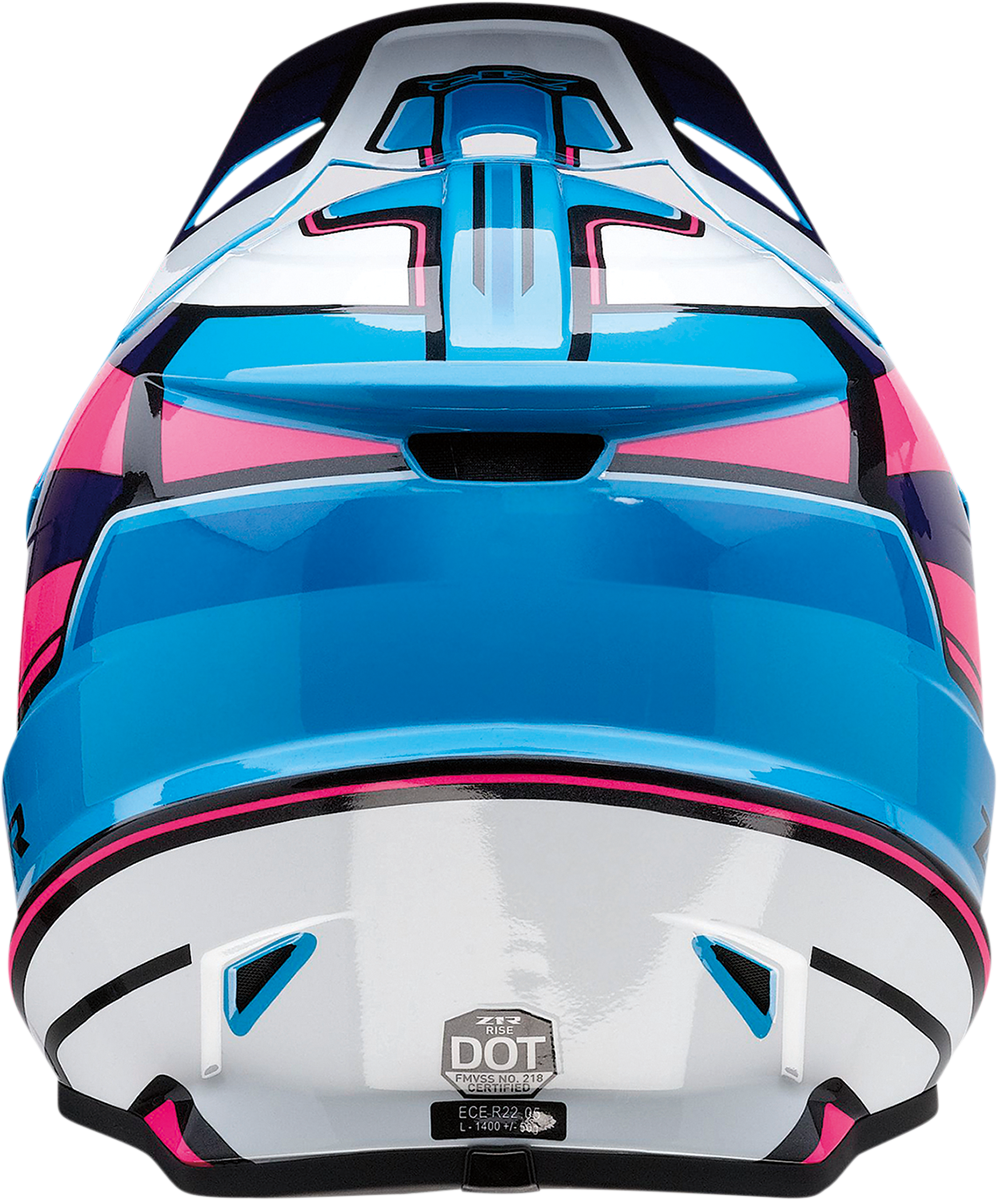 Z1R, Z1R Rise Motorcycle Helmet - Pink/Blue, XL - Part Number 0110-7188