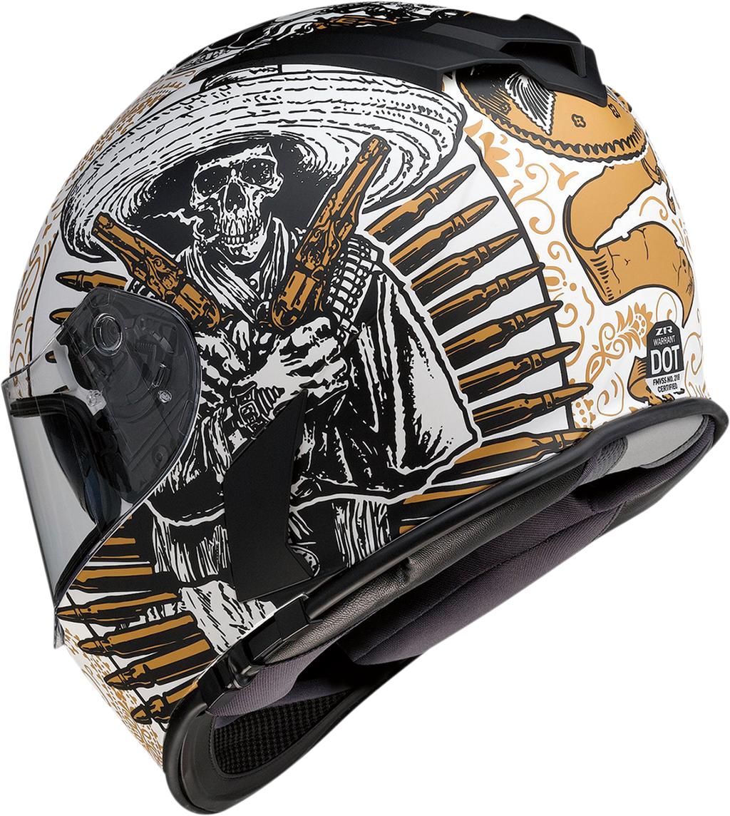 Z1R, Z1R Warrant Helmet Sombrero in White/Gold - 2XL, Part Number 0101-14169