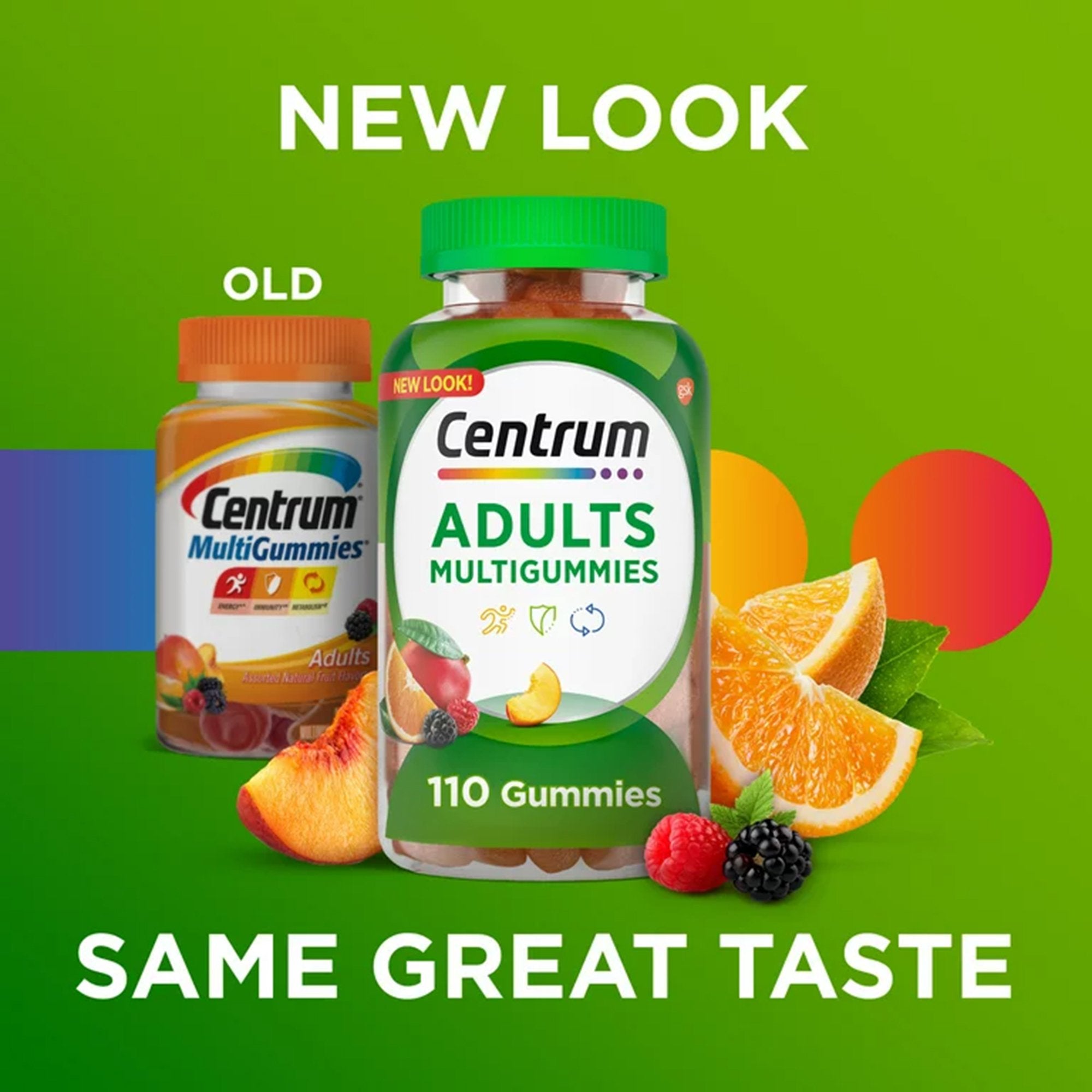 Centrum MultiGummies Adults Assorted Natural Fruit Flavors 30573128434