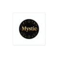 Mystic Circle Sticker | Tarot & Occult Typography, Witchy Metallic