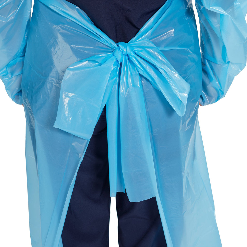 McKesson Nonrated Isolation Gowns, Blue, One Size Fits Most 16-NRTWTCB1-OSFM
