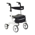 Nitro Euro-Style Rollator Walker, Black, 10" Casters, Foldable, with Storage Bag