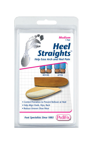 Heel Straights Large Pair - Pronation Control Heel Cushions for Men & Women