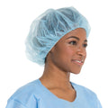 Bouffant Cap Halyard Large Blue Elastic Closure - 69801