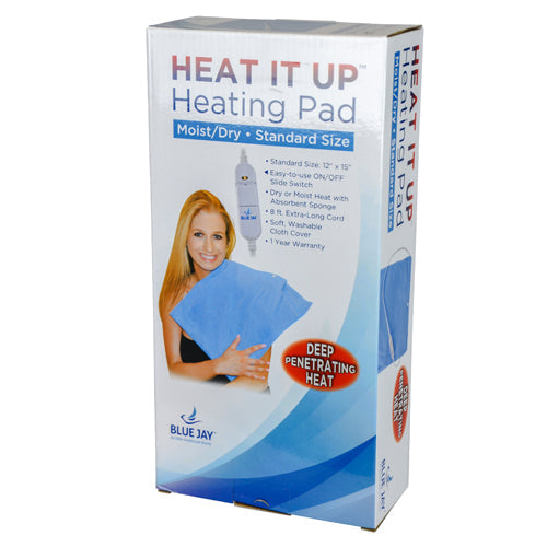 Heating Pad for Pain Relief - Moist & Dry Heat Options by Blue Jay - Size 12x15