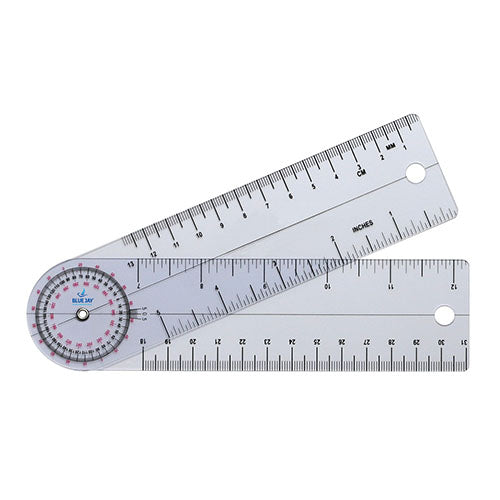Take A Range Check 360-Degree 6-Arm Goniometer for Physical Therapy - Range of Motion Tool