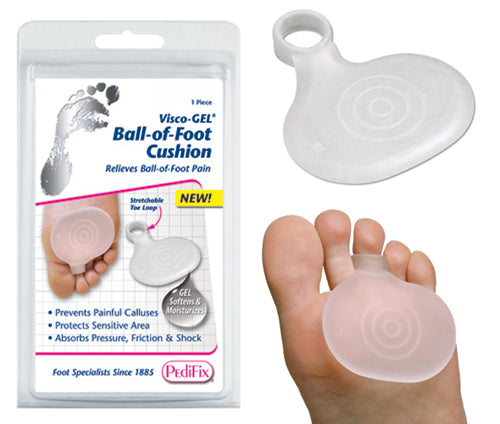 Left Foot Metatarsal Pad with Gel Toe Loop - Small Size for Pain Relief & Cushioning